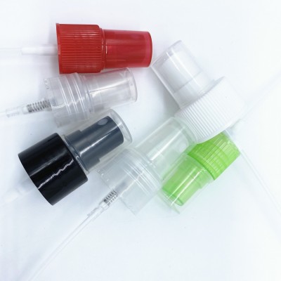 18mm 20mm 24mm 28mm plastic cosmetic mist sprayer with ribbed closure