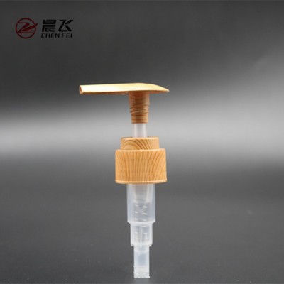 Personal care pump 24 410 plastic wooden effect dispenser pump for liquid